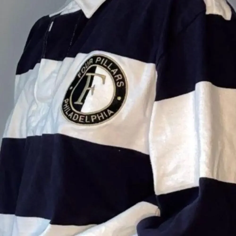 NAVY & WHITE RUGBY SHIRT FOUR PILLARS PHILLY SHIRT - Picture 5 of 6